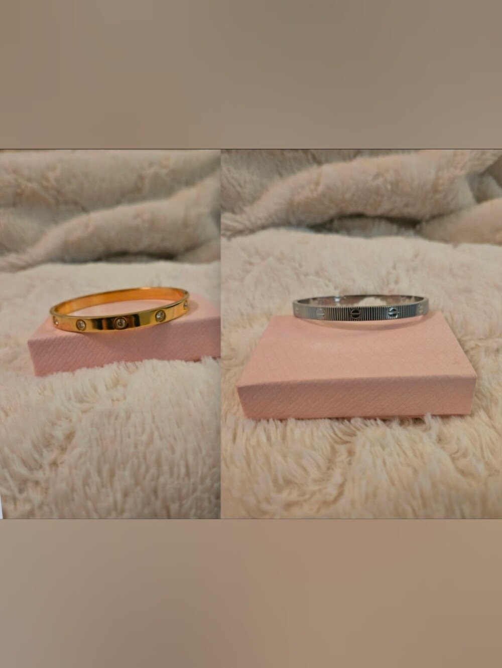 Gold And Silver Accent Bangle Bracelet - Women's Jewelry